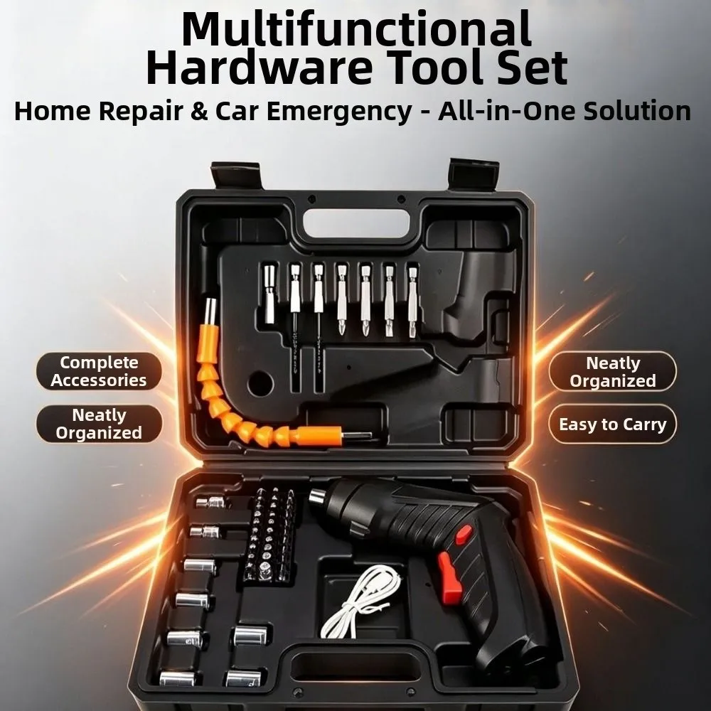 Rechargeable Electric Screw Driver Set Powerful Impact Rotating Handle Wireless Screwdriver Driver Bit 3.6V Cordless Hand Drill