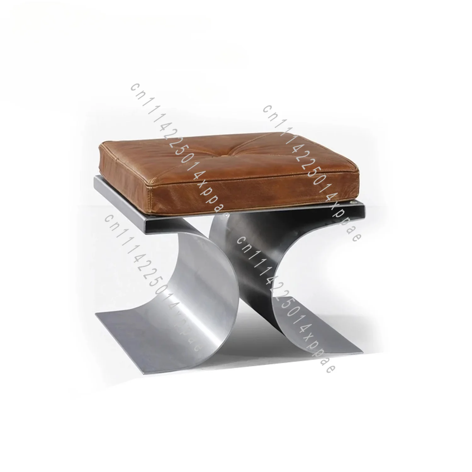 Stainless Steel Small Stool Modern Simple Home Shoe Changing Stool Living Room Dressing Stool