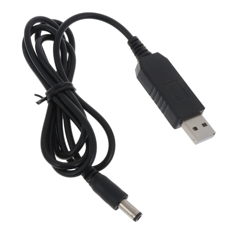 DC5V to DC12V USB Charging Power Cord Booster Line Step Up Cable for 12V Routers Dropsale