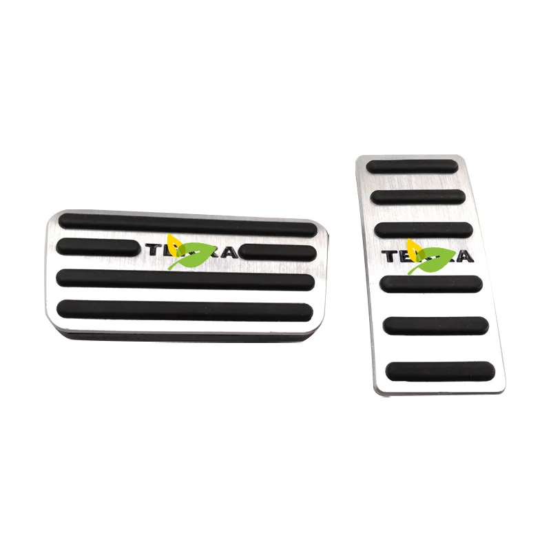 تصفيف السيارة الفولاذ المقاوم للصدأ اكسسوارات السيارات الديكور دواسة لنيسان تيرا ترقية السيارات اكسسوارات السيارات #5