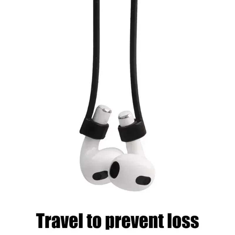 مكافحة خسر سماعة سيليكون حبل كابل ل AirPods 1 2 3 برو سماعة لاسلكية تعمل بالبلوتوث سماعة الرقبة حزام الحبل سماعة الحبل حامل