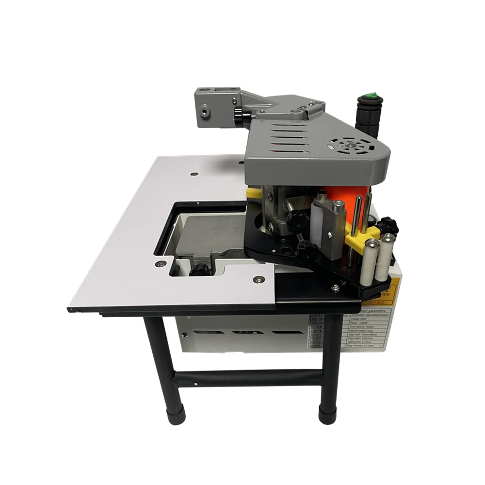 Portable Woodworking Edge Banding Machine Small Wood Straight Curve Edge Bander Equipment 220V 1200W Double Side Gluing For PVC