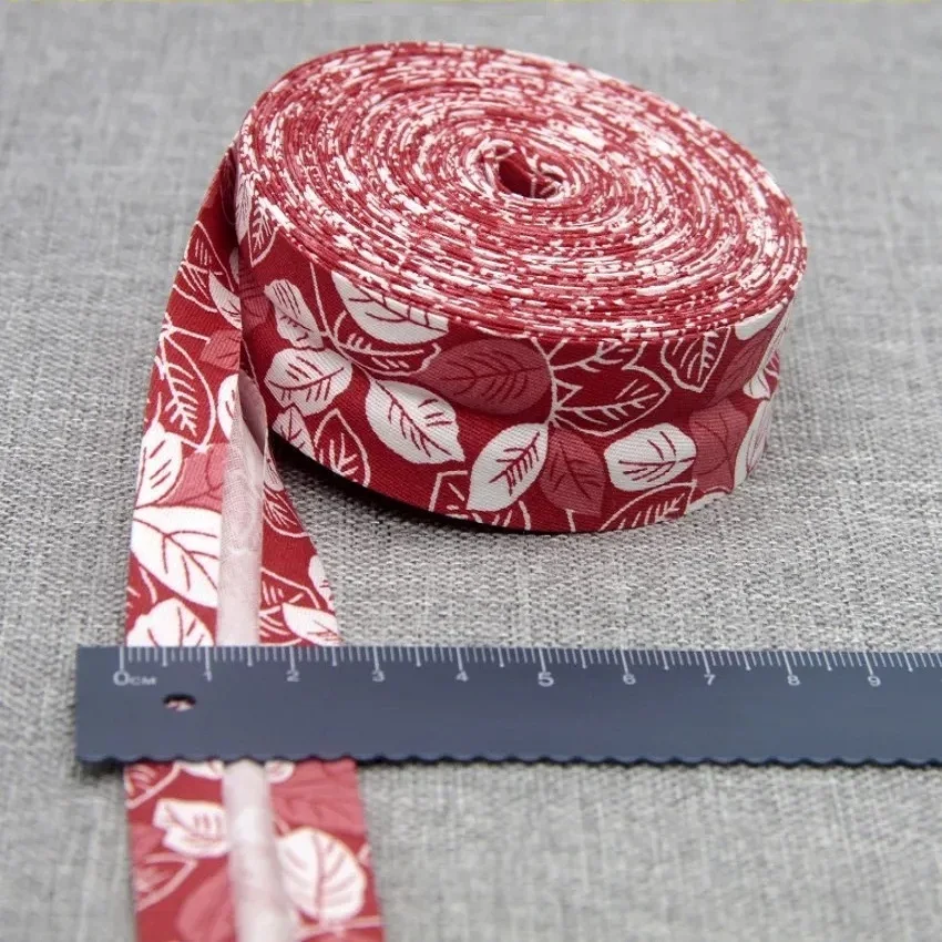 Printed fabric tape, 100% cotton bais tape, 1 inch width, 25mm x 5meters, for sewing, DIY