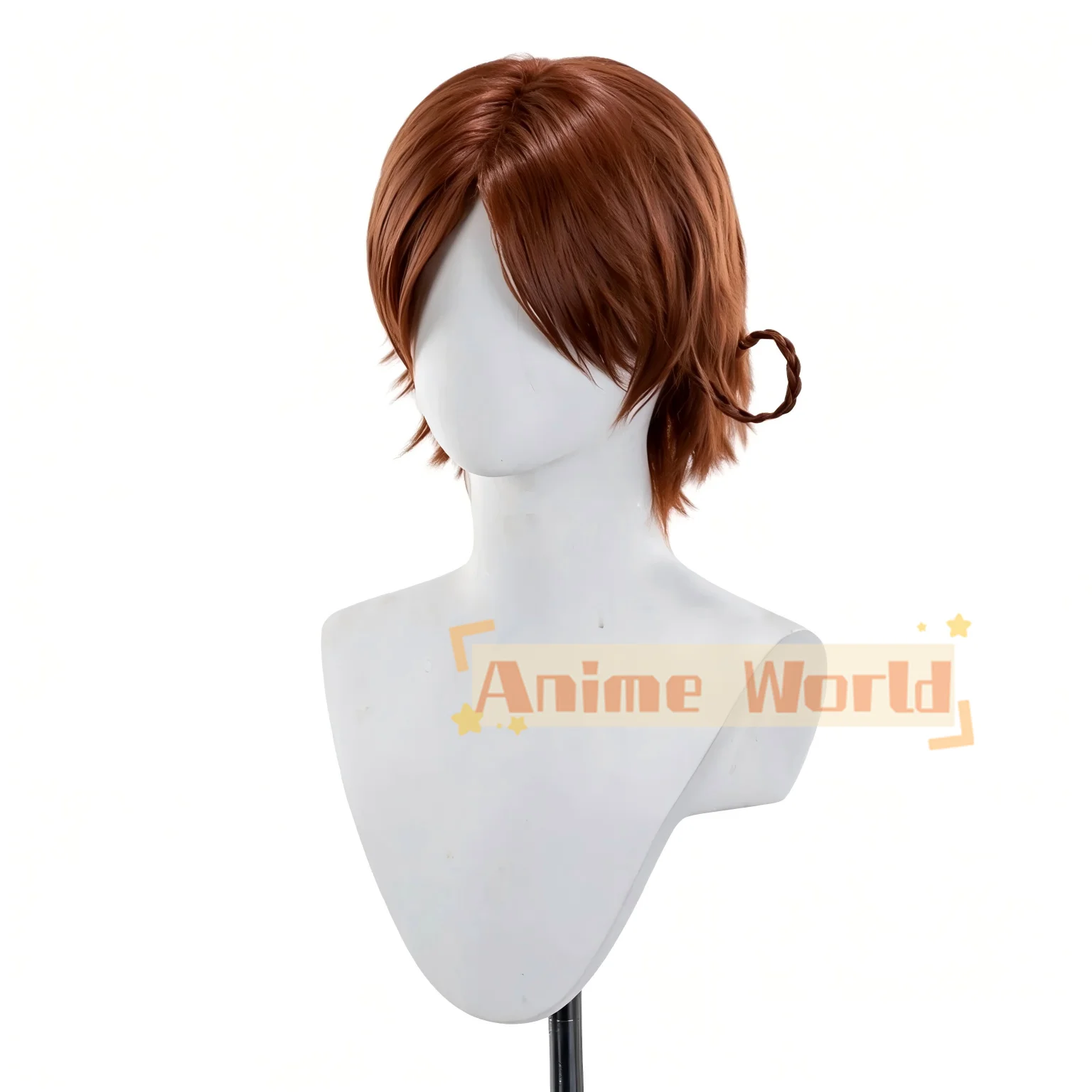 Anime Feliciano Vargas Wig Halloween Carnival Party Props Synthetic Hair Heat Resistant Fiber + Wig Cap
