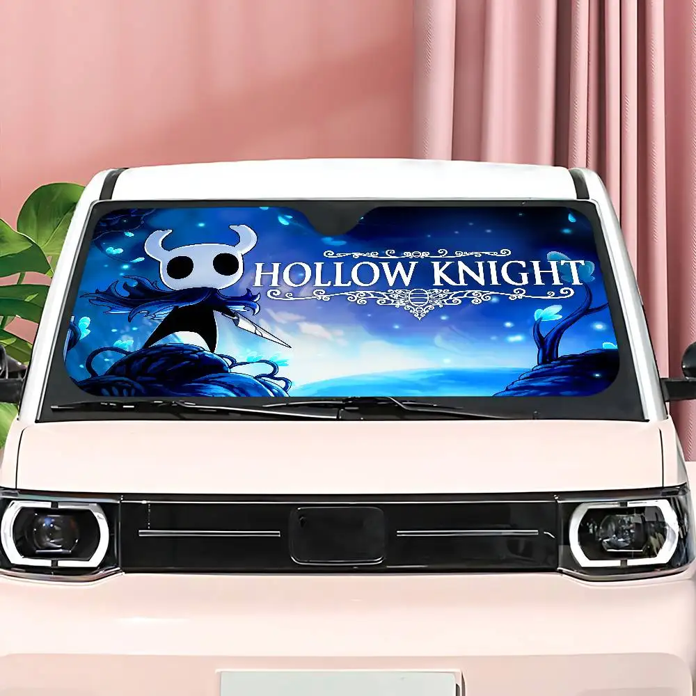 H-Hollow أنيمي فرسان زجاج سيارة مضحك الشمس الظل طوي الأشعة فوق البنفسجية الشمس قناع حامي ظلة للنافذة الأمامية