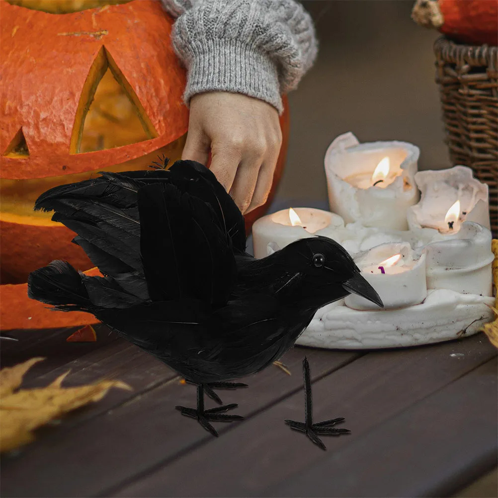 

100 Pcs Halloween Crow Paws Decorations Figurine Supplies Accessories Plastic Simulation Feet