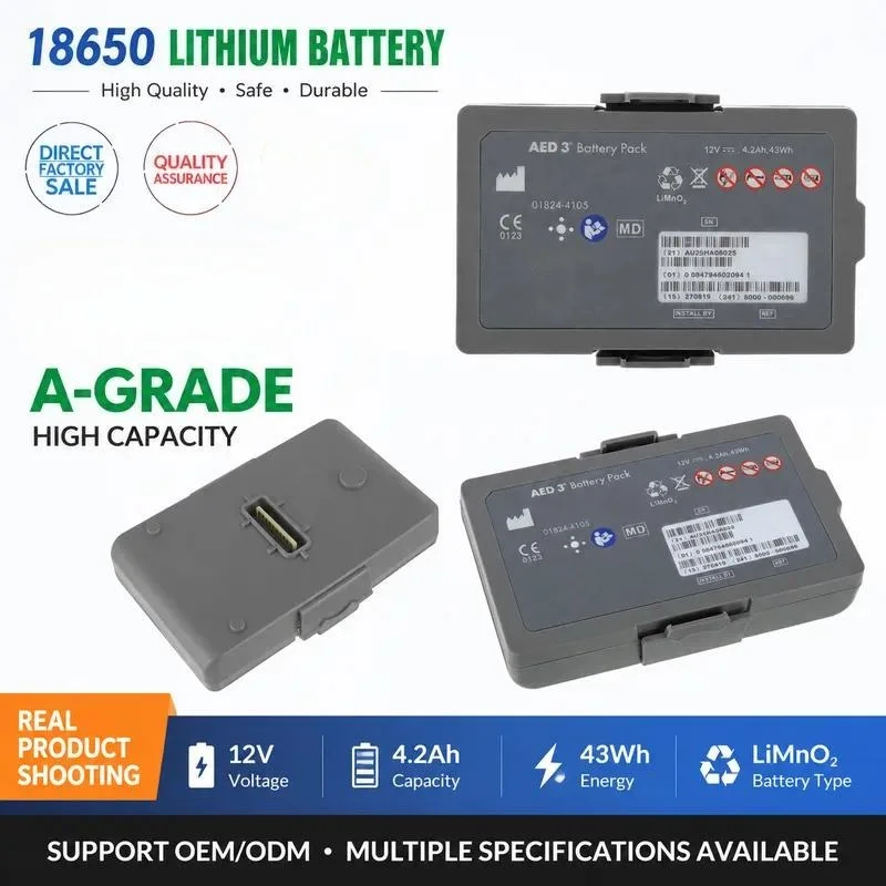 Replacement Battery for ZOLL AED3 AED 3 MEDICAL PD1200 Defibrillator High Capacity Long Life Factory Direct Quality Assurance