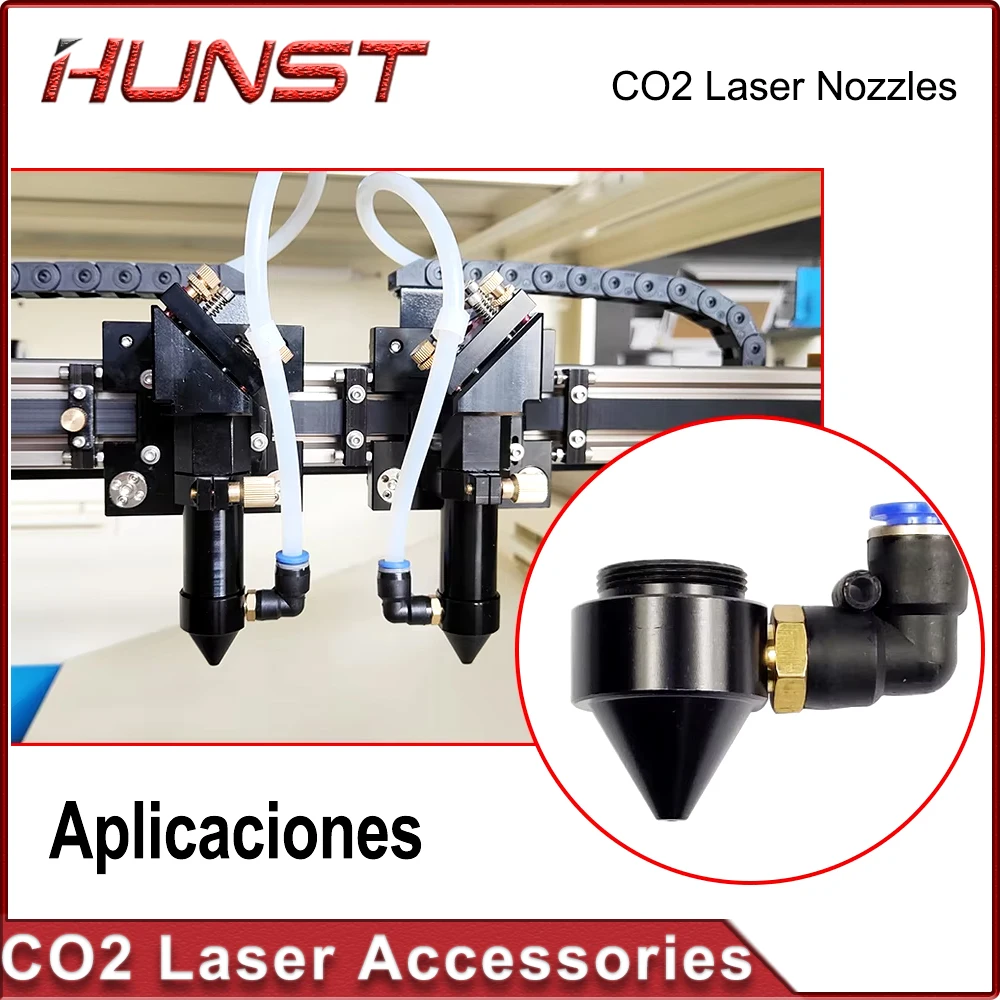 HUNST buse d'air Laser Co2 pour lentille de mise au point Dia.20 FL50.8mm pour tête Laser sur Machine de découpe Laser CO2