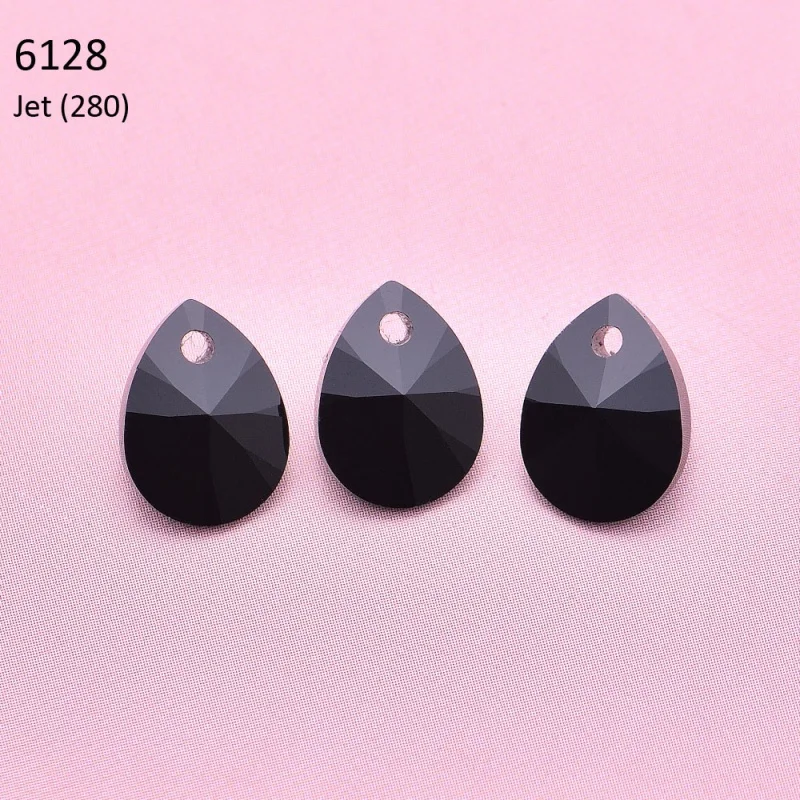 (1 Piece) 6128 Mini Pear Pendant Rhinestone Original Crystal from Austria for Necklace Earrings Jewelry Making Accessories