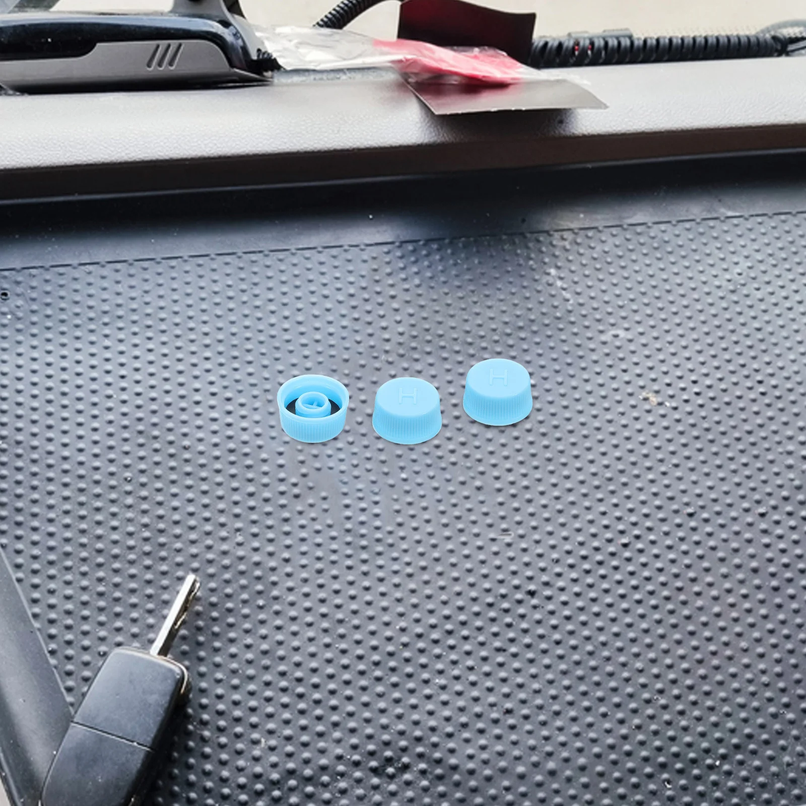 10개입 범용 에어컨 밸브 캡 누수 방지 자동차 에어컨 밸브 커버 고압 저압 포트 교체용 간편