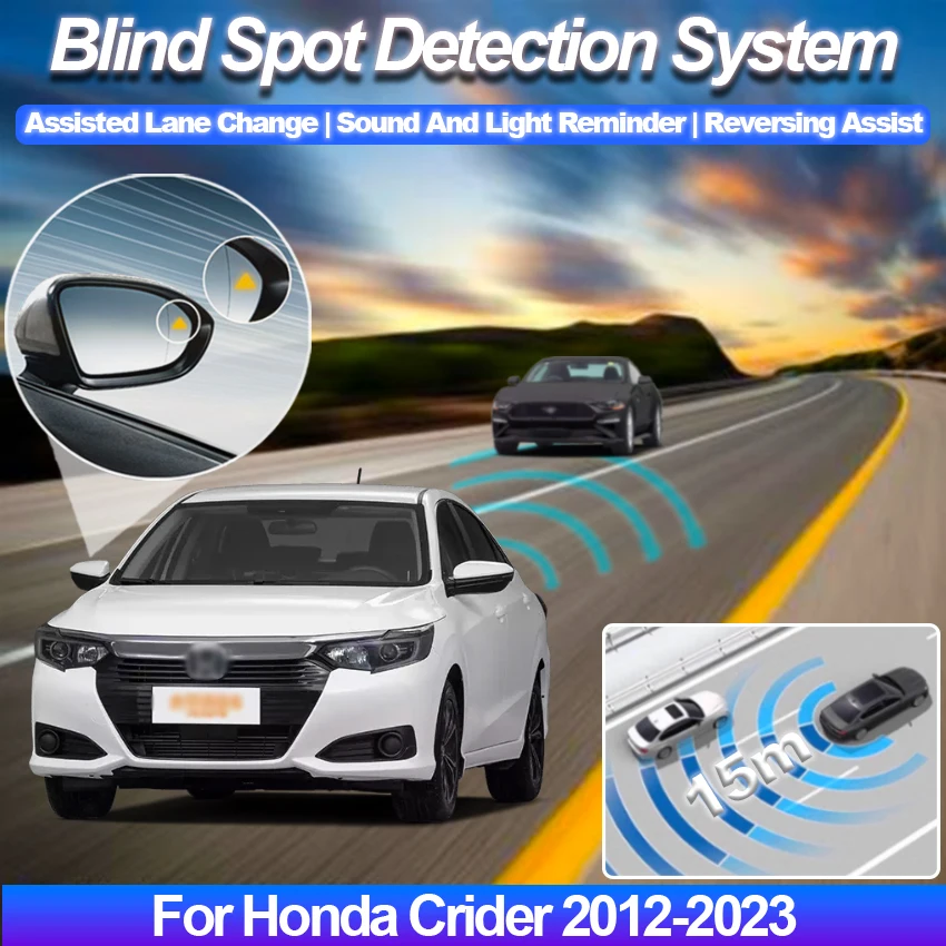 Car Blind Spot Detection System BSD BSA BSM Car Sensors Drive Rear Mirror Monitoring For Honda Crider 2012-2023