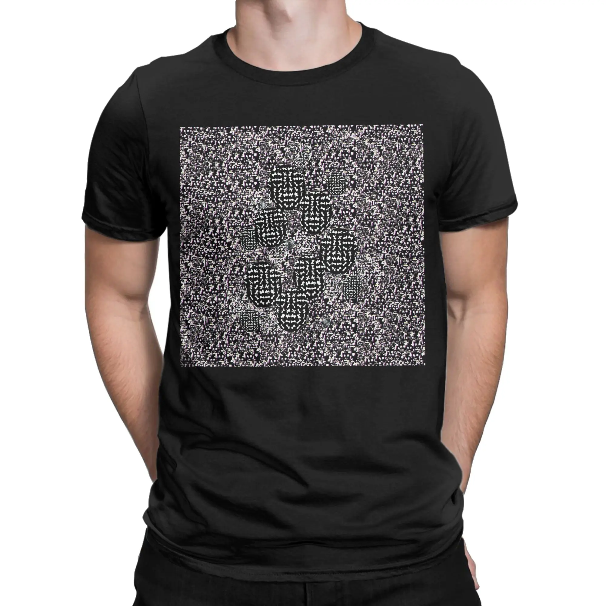 Facial Detection T-Shirt Summer  100 Cotton T Shirts For Adult Fashion Casual Tee Shirt Short Sleeve Aesthetic Top Tees
