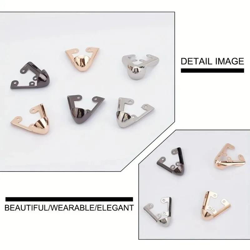 Picture 5: 1Pair Metal Anti-Kick Toe Caps Durable Iron Heel Protector Secure Fit Decor Shoe Accessories for High Heels
