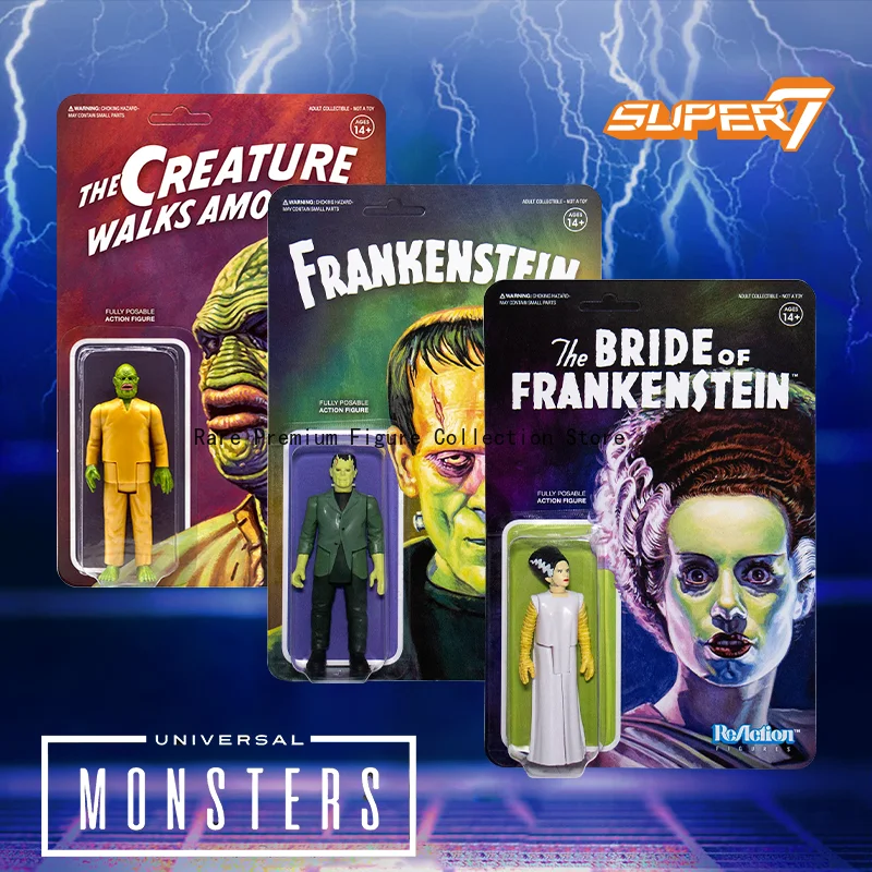 

Super7 Universal Monsters Series Frankenstein, Stalker & Bride - Toy Ornament Collectible Figures for Horror Fans