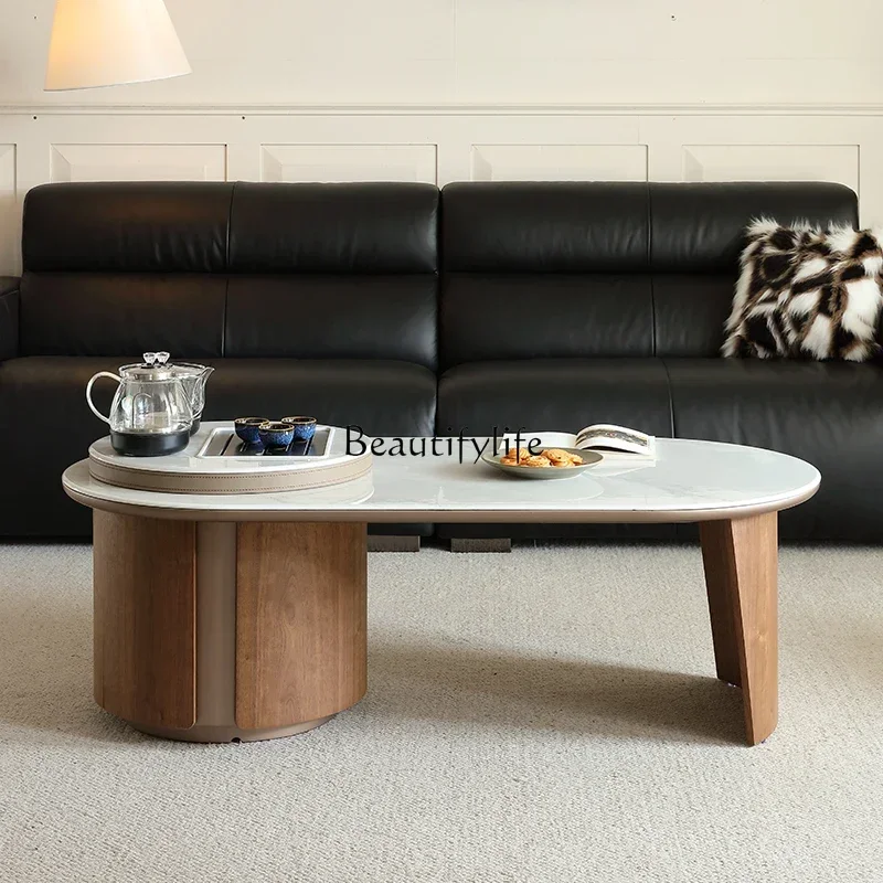 

Z.-*The new Kung Fu tea table is integrated with tea making, modern simple household walnut high-end tea table