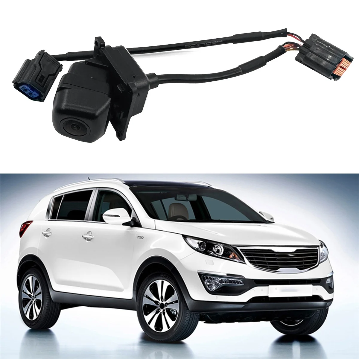 Cámara de respaldo para portón trasero de coche, videocámara 95760-D9001, 95760D9000, para KIA Sportage KX5, 2016-2019, cámara de visión trasera de reserva, asistente de parque