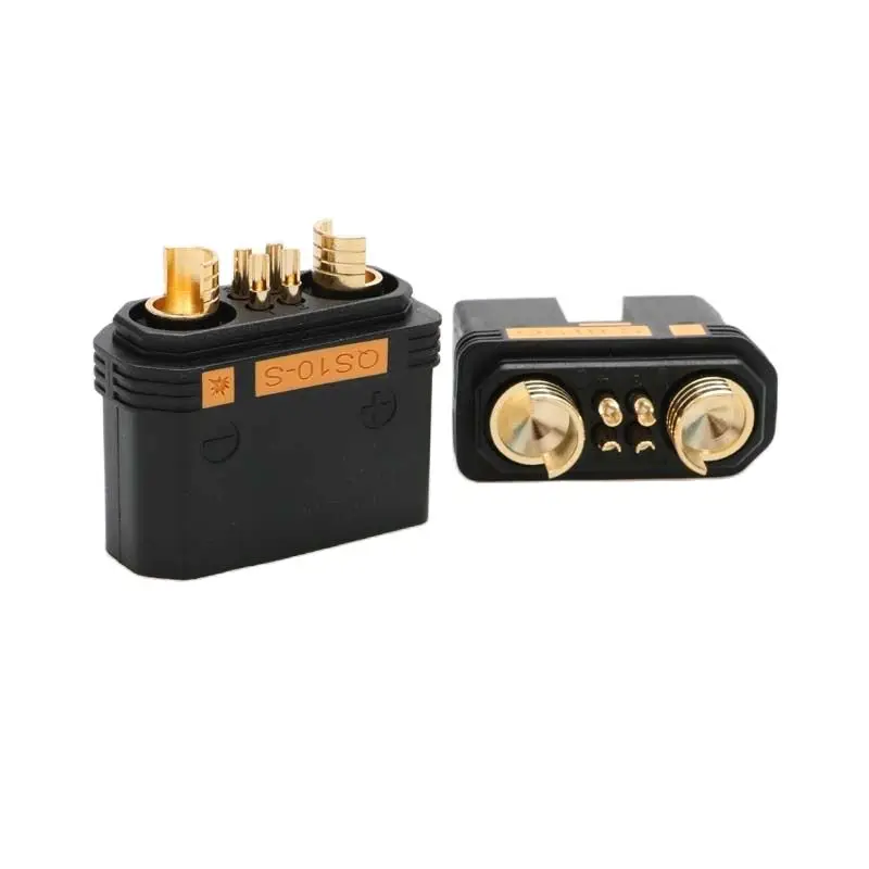 2 pièces QS10-S Anti-étincelle batterie connecteur 180A Mâle Femelle Plaqué Or Plug pour RC Voiture Électrique Modèle Plante Agriculture UAV Drone