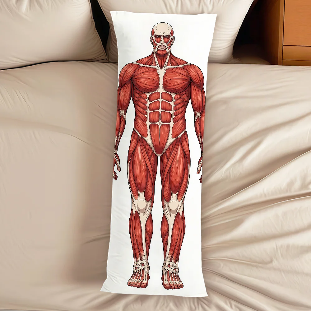Anime Fun Art A-Attack On T-Titan Colossal Titan Long Pillowcase Bed Sofa Decor Double-Sided Dakimakura Body Pillowcover