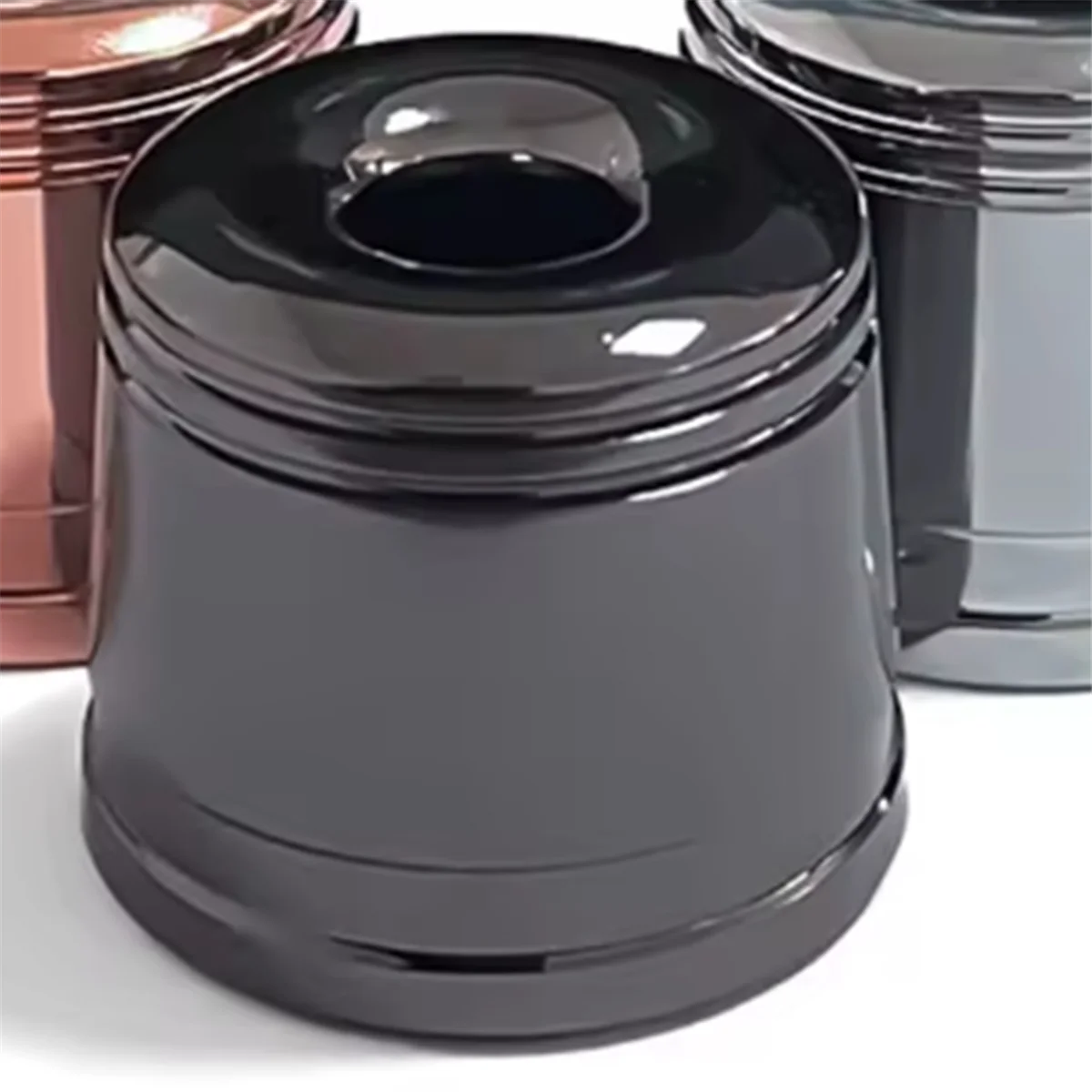 حامل أمان A04V بقطر 15 مم، قاعدة حلاقة ذات حافة مزدوجة مع حلقة مضادة للانزلاق فضية #5