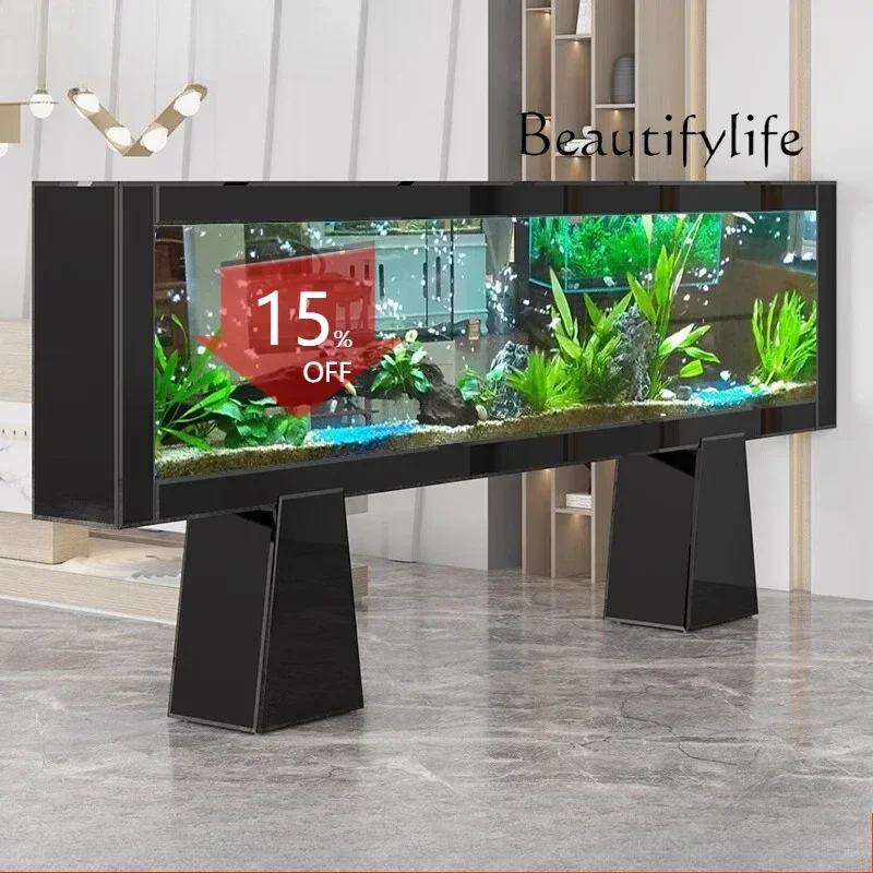 

D29 Large Fish Tank Living Room Floor Screen Arowana Tank Home Office Ultra-white Glass Aquarium