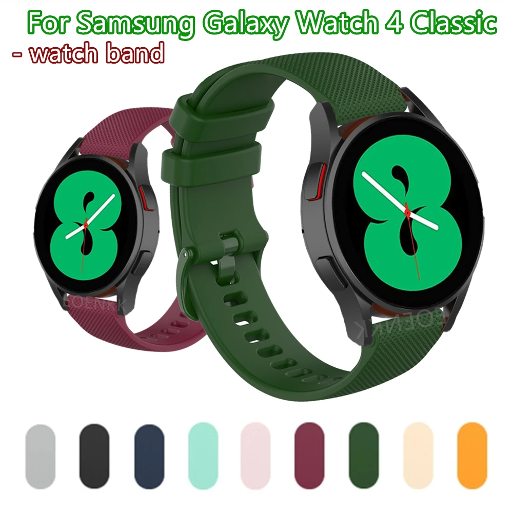 

20 22mm Colorful Strap For Samsung Galaxy Watch 4 4 Classic Smartwatch Wrist Band For Samsung Galaxy Watch 3 Silicone Bracelet