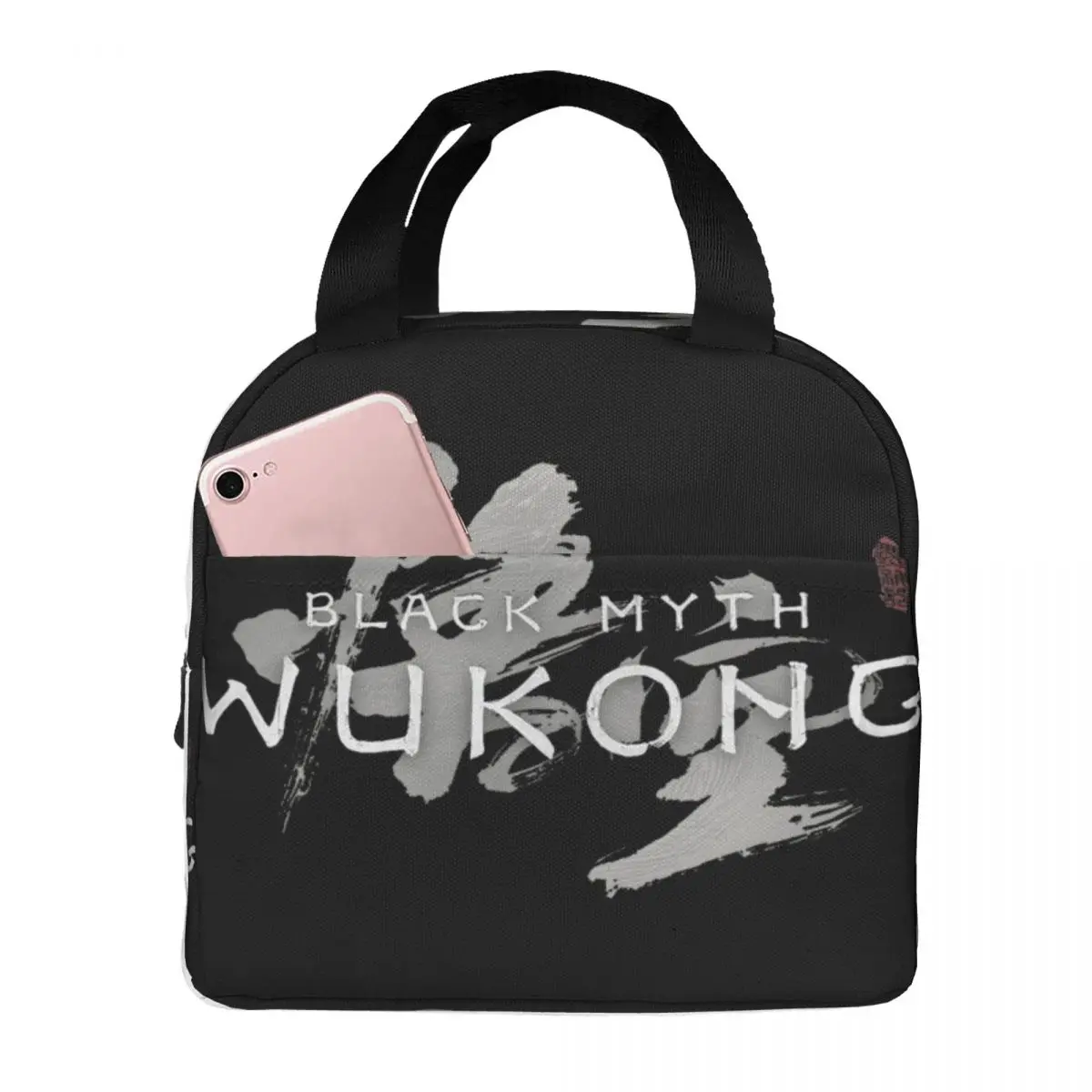 Black Myth Wukong New Game Merch Lunch Boxes Portable Insulated Canvas Cooler Legendary Thermal Food Picnic Travel Tote