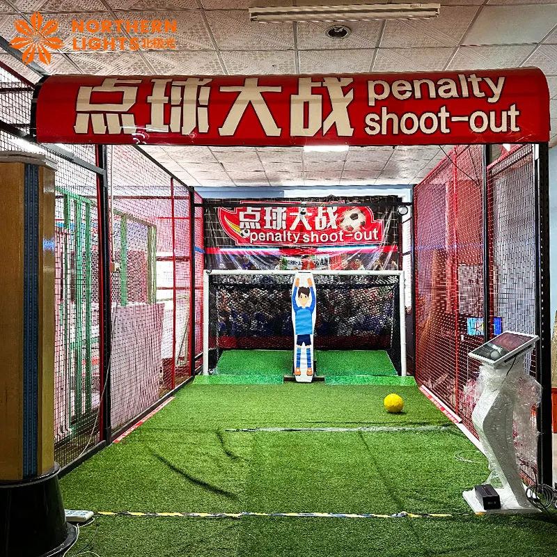Modern Indoor Football Keeper Cheap Metal Simulation Simulator for Home School Educational Daycare or Airport Use