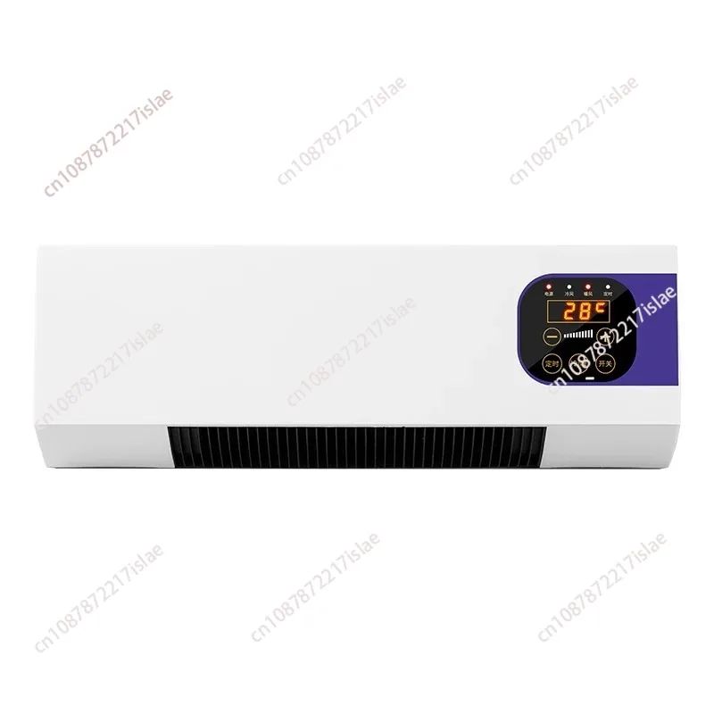 110V Wall Mounted Electric Heater Remote Control Fast Heating Silent Bathroom Heating Appliance