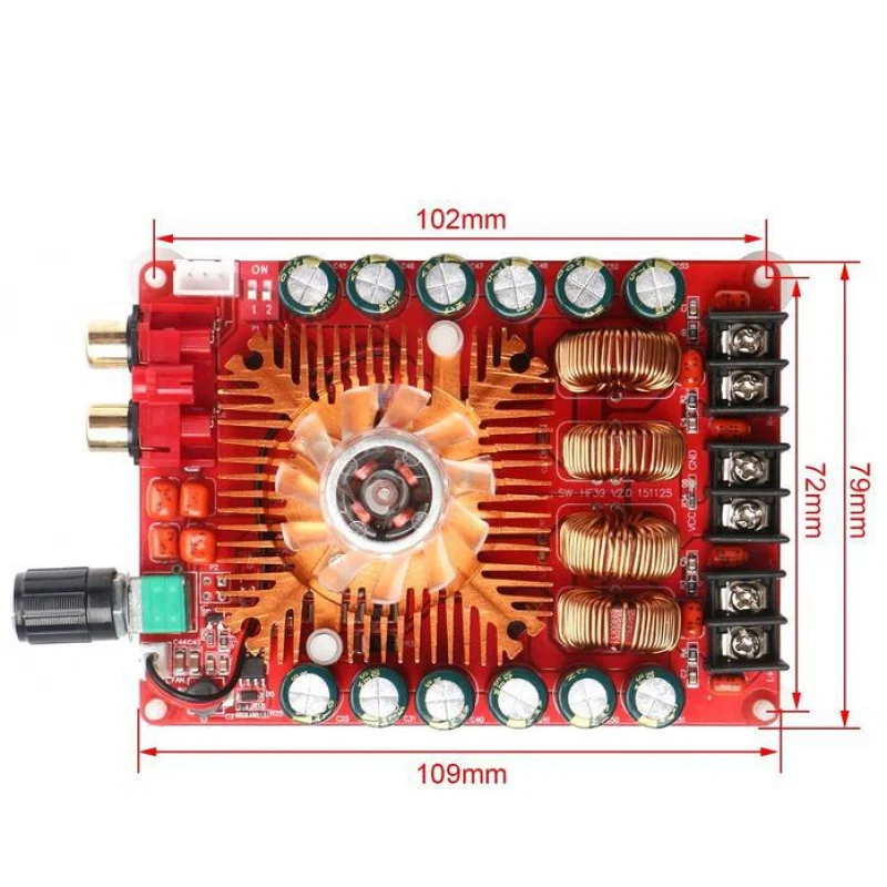 TDA7498E Digital Amplifier Board 2X160WStereoBTL220WMono High-Power Digital Amplifier