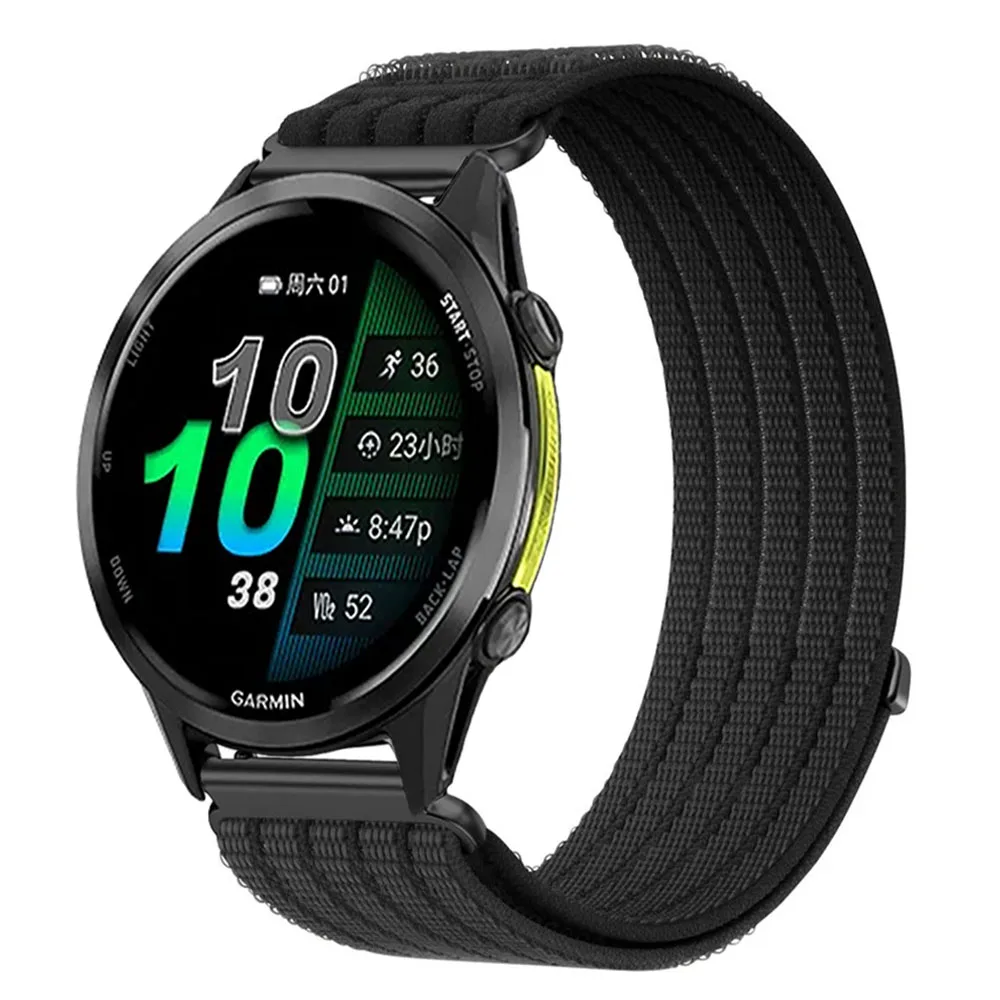 18/20/22mm Nylon Band for Garmin Venu 4 45/41mm 3 3S 2 Plus/Active 6 5 Bracelet for Forerunner 170 70 970 570 255 165 265S Strap