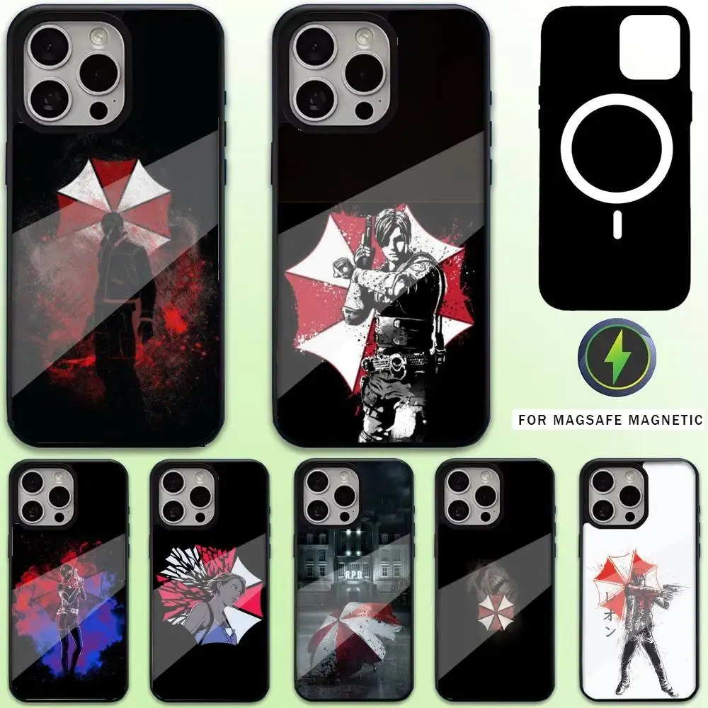 

R-RESIDENT GAME EVILS Phone Case For iPhone17,16,15,14,13,12,11 Plus,Pro Max Magnetic Magsafe Wireless Charging