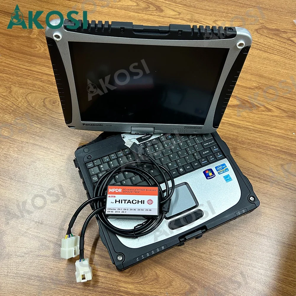 

For Hitachi Excavator ZX-1 ZX-3 ZX-3G ZX-5 ZX-6 ZX-7 of Excavator For Dr.ZX Excavator Diagnostic Tool +CF19 laptop