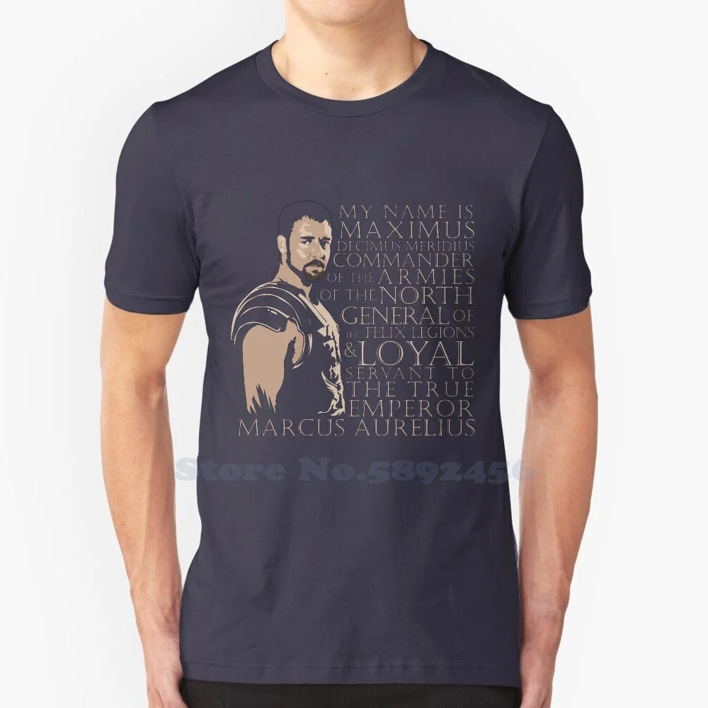 

Decimus 100% Pure Cotton T-Shirt Decimus Meridius Gladiator 2000S Action Movie Peplum Graphix