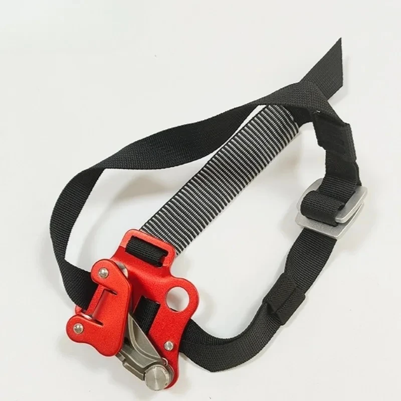 Alloy foot pedal rope lifter, adjustable foot pedal rope gripper, outdoor cave exploration and mountain climbing