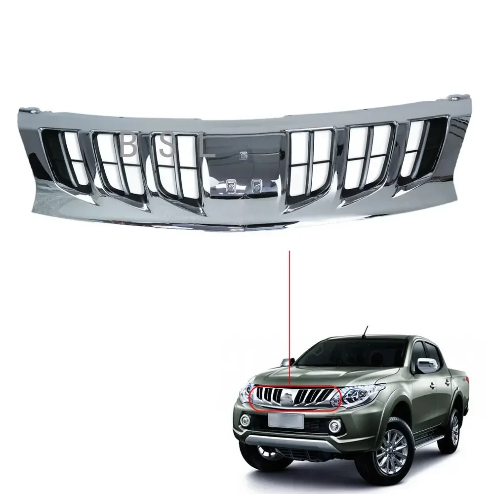 

Pickup Accessories Modified ABS Grille Car Racing Grills Cover Front Hood Bumper Grill For Mitsubishi L200 TRITON 2015-2018