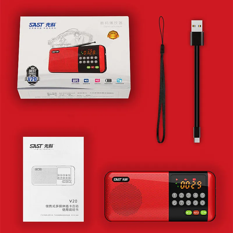 

Беспроводные портативные карманные мини-радиоприемники FM с LED-дисплеем, цифровые радиоприемники с фонариком, поддержкой TF-карт, USB и разъемом для наушников 3,5 мм.