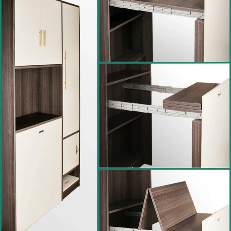 Folding table, hardware accessories, cabinets, pull-out hidden desks, slides, flat push-push telescopic tracks, push-pull