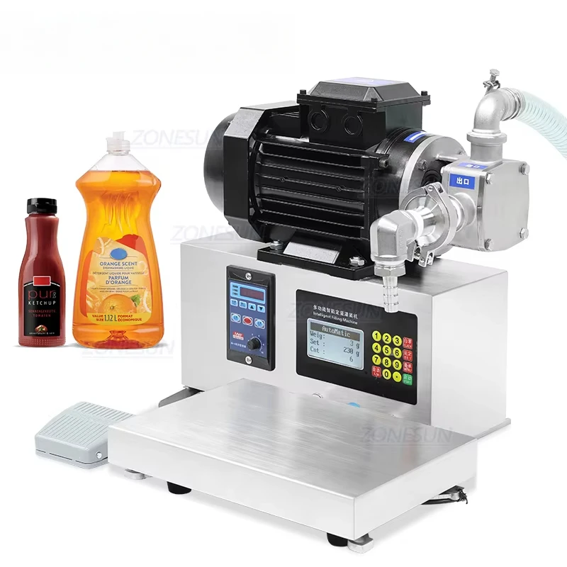 

ZONESUN ZS-RPW35L Полуавтоматическая машина для взвешивания и наполнения бутылок с большим расходом