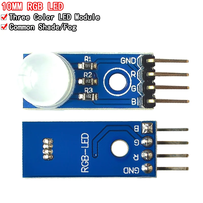 Diode électroluminescente de module LED RVB 10 mm pour Arduino