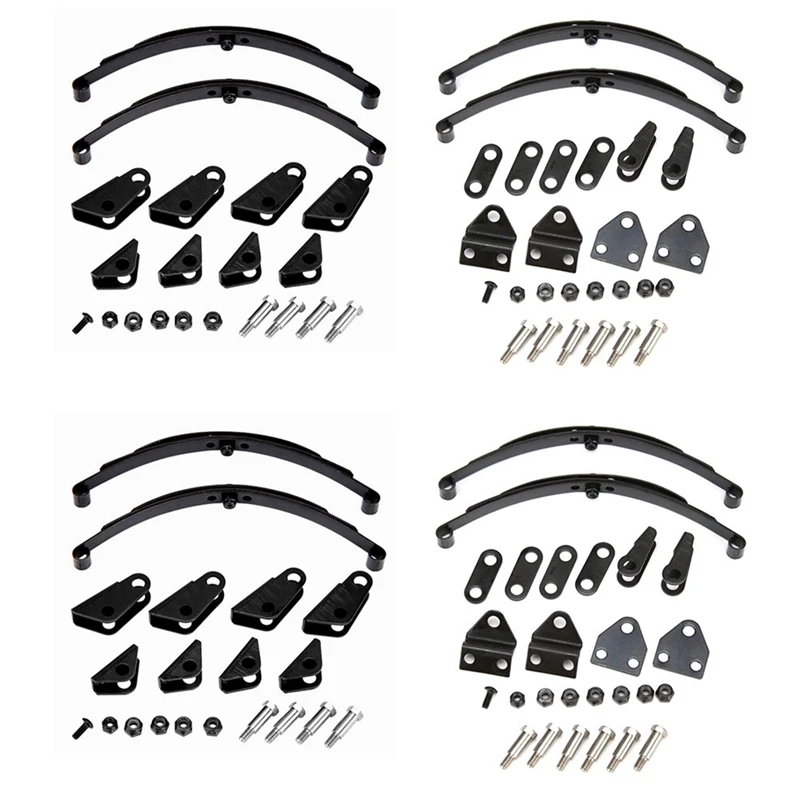 

2X передние и задние жесткие листовые пружины подвеска стальной стержень для 1/14 Tamiya RC тракторный прицеп грузовик обновленные детали