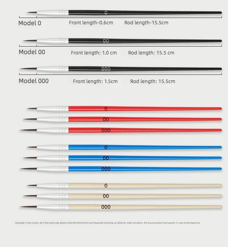 100-teiliges Set Nylon-Haarpinsel mit Haken, digitale Ölpinsel, Gipspinsel für Kinder, Keramikmalpinsel, Nachzeichnungsstift, Kunstbedarf – Detail 4
