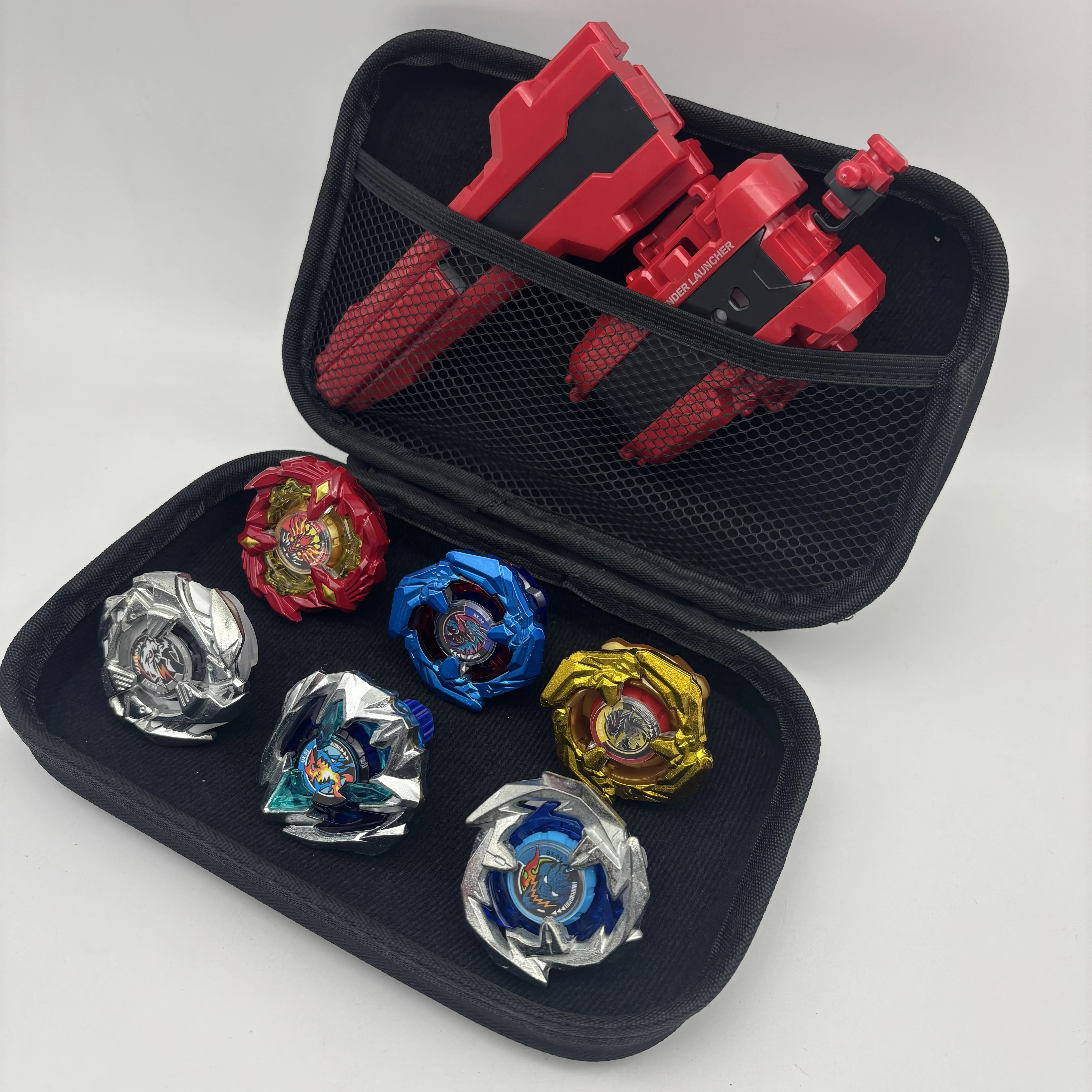 

Набор металлических боевых волчков BX23 BX00-1 BX00-00 6 шт. с пусковым устройством и портативным трехцветным набором (красный/синий/желтый) для детских боевых игр