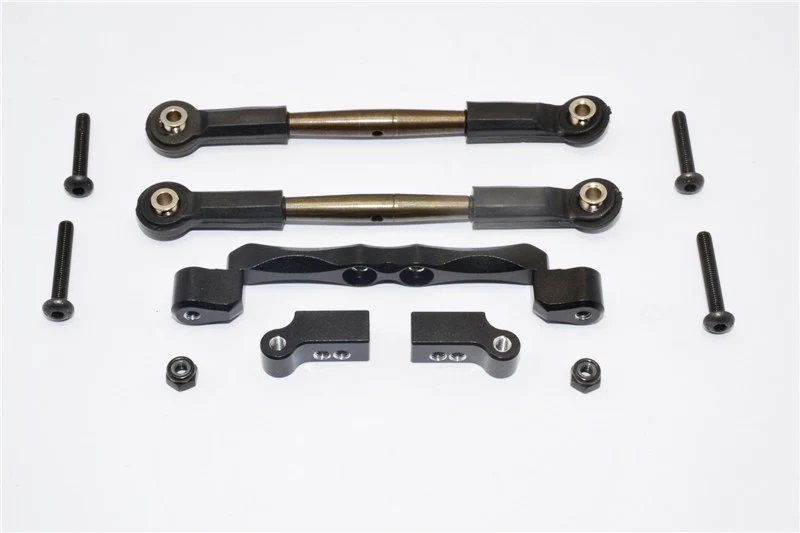 GPM TRAXXAS 1/10 CRANIAC For ALUMINIUM FRONT MOUNT HOLDER & SPRING STEEL TIE ROD