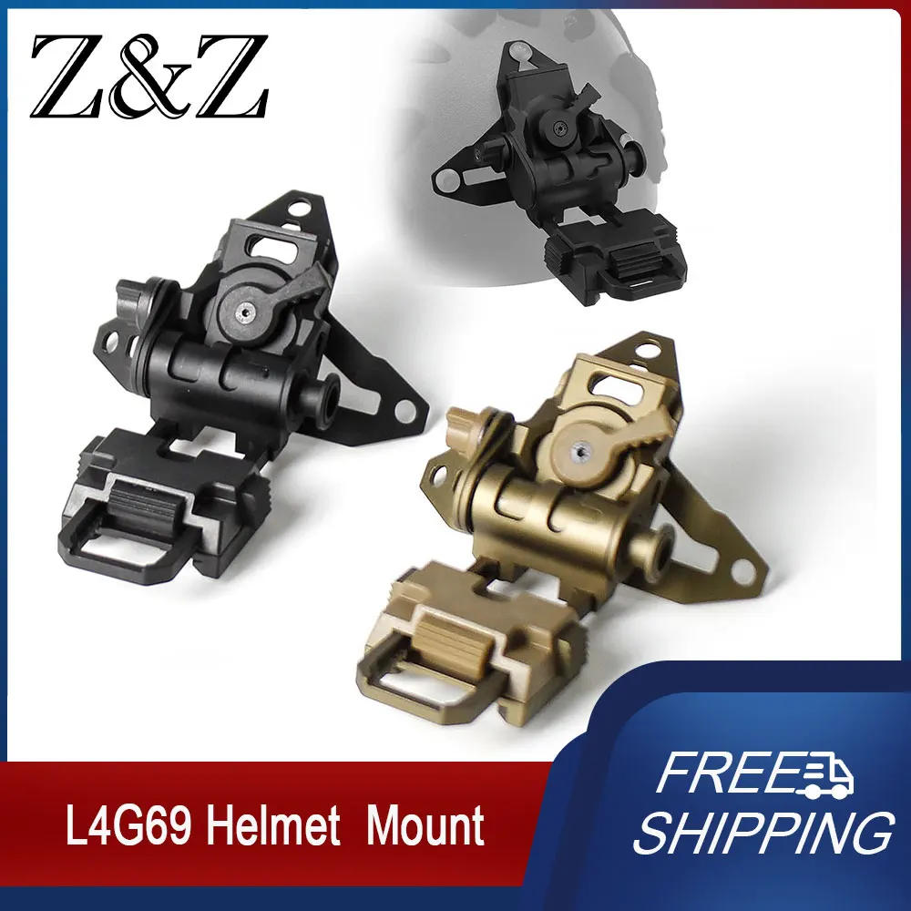 

Tactical L4 G69 Helmet L4G69 NVG Night Vision Goggle Mount for PVS14 PVS15 PVS18 PVS31 GPNVG18 with J Arm QD Mounting Base