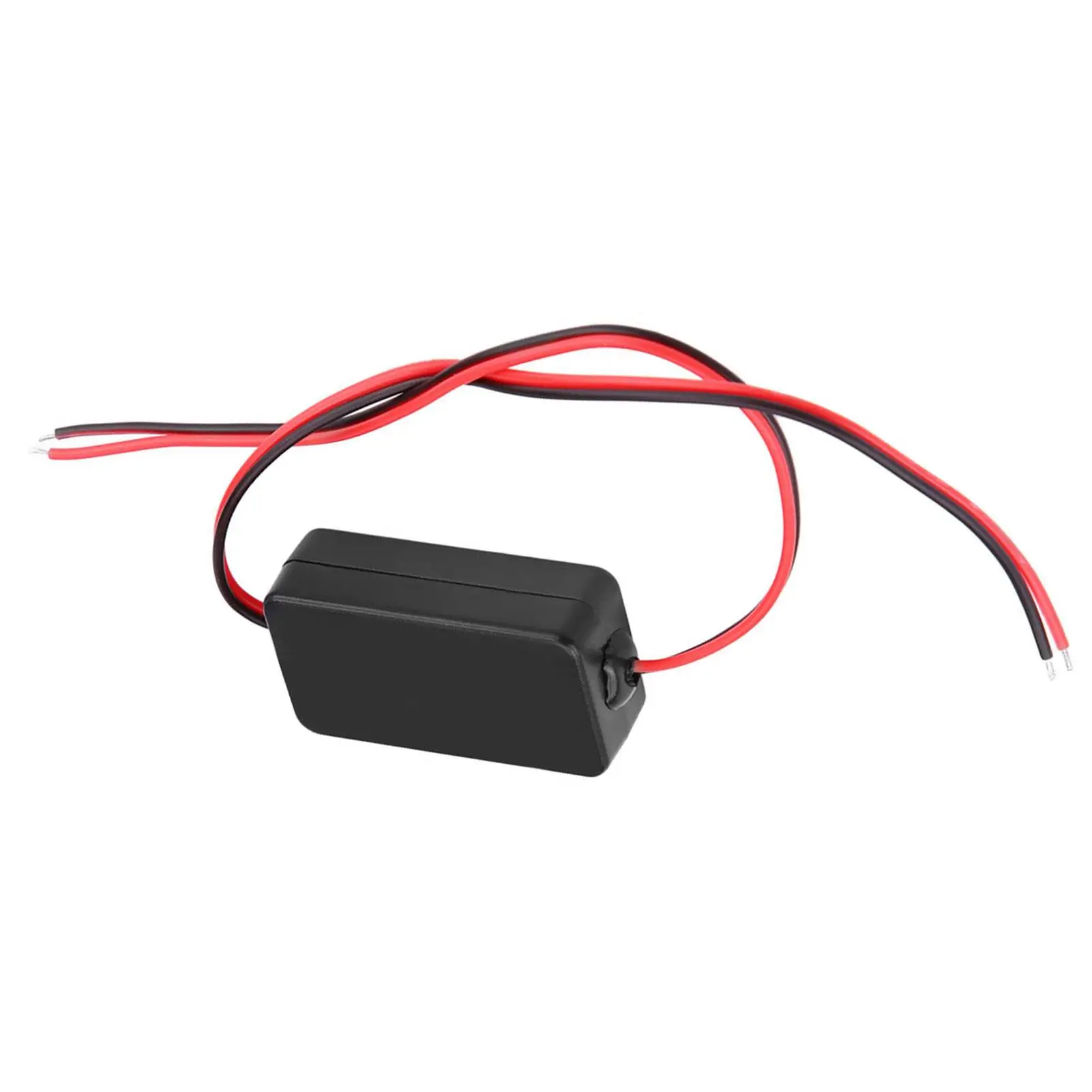 12V DC Car Rearview Camera Power for relay Capacitor Filter Rectifier Plastic Black Camera Filter