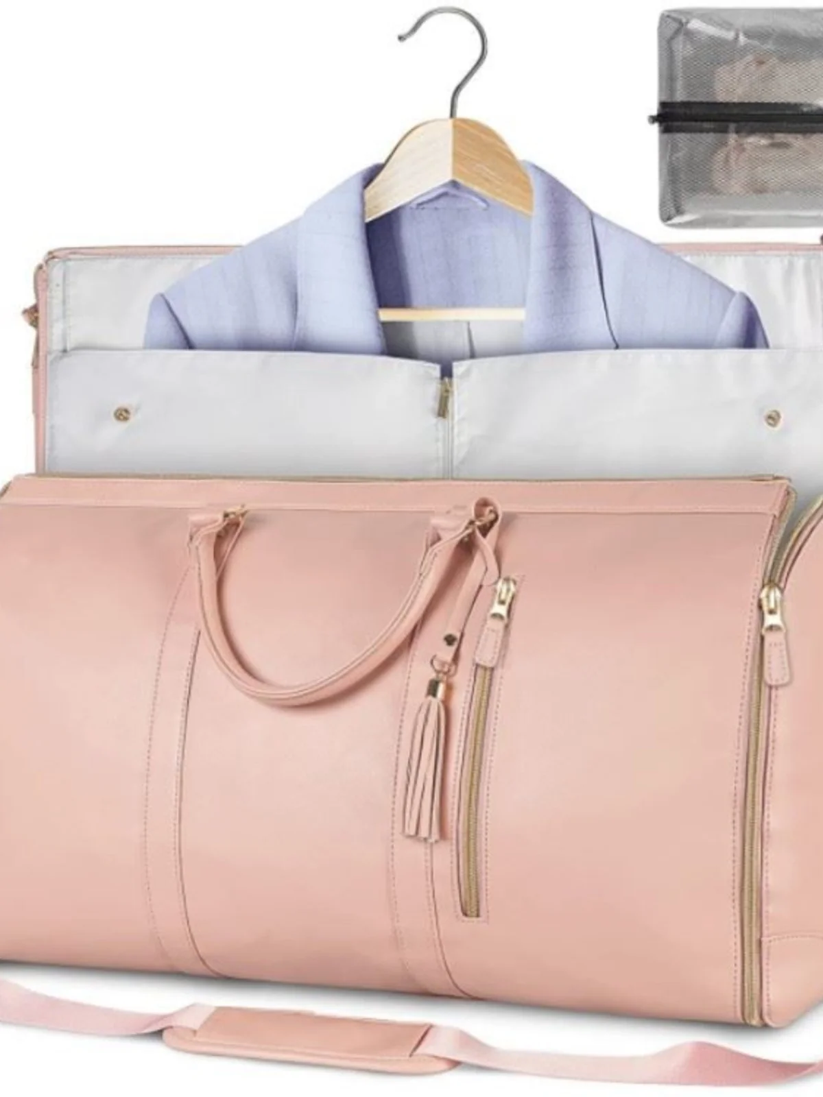 large-capacity-portable-foldable-women's-travel-suitcase-fashionable-trendy-nylon-material-built-in-pull-rod-no-lock-single-w