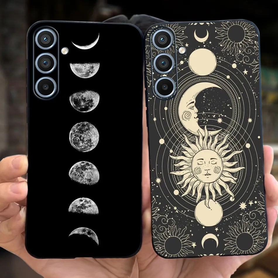 For Samsung Galaxy A54 Case 2023 Cool Fashion Moon Pattern Jelly Soft Silicone Phone Back Cover For Samsung A54 5G SM-A546B