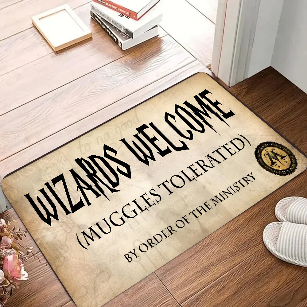 Muggles Floor Mat Doormats Home Carpet Foot Mat Bathroom Absorbent Mats Anti-Slip Mats Home Decor Supplies Carpets Home