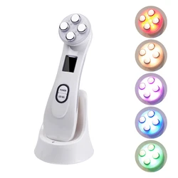 Face Lifting Machine EMS Micro-current Facial Skin Firm Massager LED Photon Rejuvenation Beauty Device