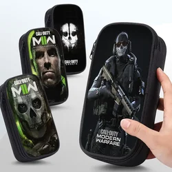 21cm X 10cm Call of Duty Pencil Cases Bags Large Capacity Waterproof Video Game Office Accessorie Student Canvas Stationery Item